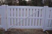 semi-privacy vinyl fence gate door